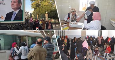 صور.. كبار السن والشباب يزينون طوابير 100 مليون صحة بالمحافظات.. الإسماعلاوية: المبادرة فريدة من نوعها.. أهالى بنى سويف: حاجة حلوة للغلابة ومحدودى الدخل.. مواطن أقصرى: "عاصرت رؤساء كتير محدش فيهم عمل كدة"