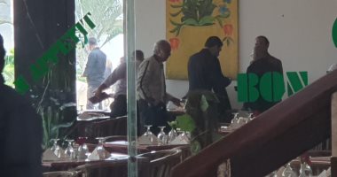 لاسارتي مدرب الأهلى الجديد يتناول الغداء فى مطعم النادى بعد توقيع العقود