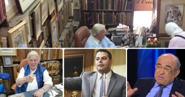 هل تتدخل الدولة لـ إنقاذ نوادر الفنان حسن كامى.. مكتبة "المستشرق" تضم أعمالا أصلية لكتب ضاعت فى حريق المجمع العلمى ونسخة من "وصف مصر" ولوحات نادرة.. مكتبة الإسكندرية والبرلمان: ننتظر موافقة الورثة