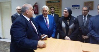 صور.. نيفين جامع تزور فرع جهاز تنمية المشروعات بالدقهلية