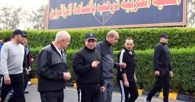 الرئيس السيسى يزور الكلية الحربية فجرا 