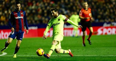 ليفانتى ضد برشلونة.. ميسي يضيف الهدف الثالث للبارسا فى الدقيقة 47