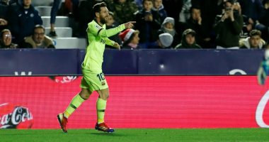ليفانتى ضد برشلونة.. ميسي يسجل الهاتريك فى الدقيقة 60