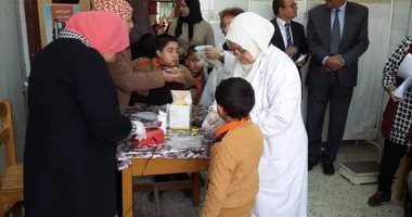 بدء حملة 100 مليون صحة بمدارس بنى سويف 