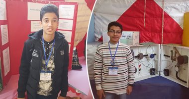 صور.. طالب ثانوى يبتكر تطبيقا للهاتف المحمول من خلال دائرة إلكترونية متصلة بكافة الأجهزة الكهربائية لذوى الاحتياجات الخاصة لتخفيف العبء عن عمته.. وطالب إعدادى يخترع جهاز تنقية مياه الصرف الصحى بالنظم الحديثة