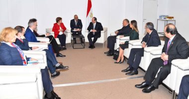 الرئيس السيسى يلتقى الرئيسة التنفيذية للبنك الدولى 