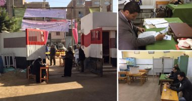صور.. إجراء الانتخابات التكميلية لمجلس النواب بثلاثة دوائر بالمحافظات.. كبار السن نجوم الحضور المبكر فى العريش.. تأخر فتح لجنة بزفتى نصف ساعة لعدم إحضار الأختام.. و10 مرشحين يتنافسون على مقعد الفيوم