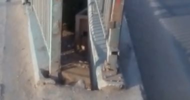 قارئ يشكو من وجود فتحة كبيرة أعلى كبرى الساحل بالجيزة