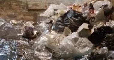 قارئ يشكو انتشار القمامة  داخل نفق شبرا الخيمة
