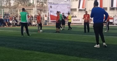 صور.. تعادل قدامى الأهلى الزمالك 3/3 فى حفل التوعية ضد شلل الأطفال