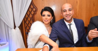 صور.. نجوم الفن يحتفلون بعقد قران فيروز أركان فؤاد ابنة نادية مصطفى
