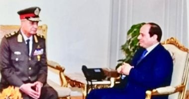 الرئيس السيسى يلتقى وزير الدفاع 