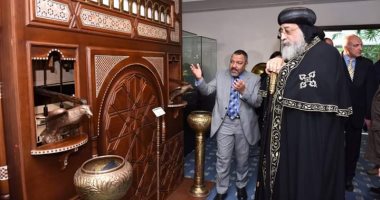 البابا تواضروس يزور مركز التراث الحضارى بالقرية الذكية 