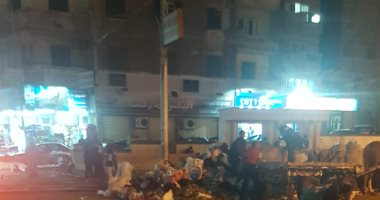 قارئ يشكو تراكم القمامة والنباشين بميدان سيدى بشر فى الإسكندرية 