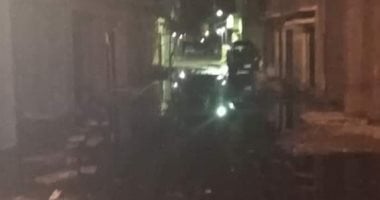 قارئ يشكو انتشار مياه الصرف الصحى بمنطقة الفلكى بالإسكندرية