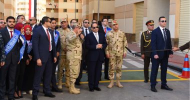 السيسى يفتتح مشروع الإسكان بشاير الخير2 بغيط العنب فى الإسكندرية
