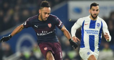 ارسنال يتعادل مع برايتون 1 - 1 فى الشوط الأول بالدوري الإنجليزي
