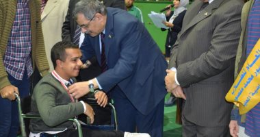 جامعة بنها تكرم منتخب متحدى الإعاقة لفوزه بـ12 ميدلية ببطولة الجامعات