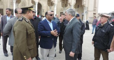 مساعد وزير الداخلية لوسط الدلتا ومدير أمن الغربية يتفقدان تأمين الكنائس