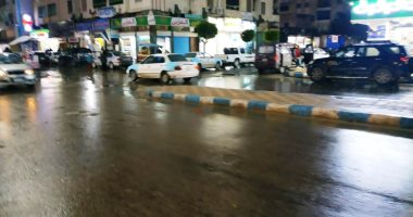 صور.. سقوط أمطار خفيفة على مطروح والساحل الشمالى