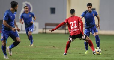 فيديو.. محمد صبحى يتصدى لقذيفة أحمد فتحى في مباراة الداخلية والأهلي