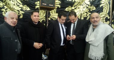 شمس حامد وعبد الناصر زيدان يقدمون واجب العزاء لأسرة محمد السباعى