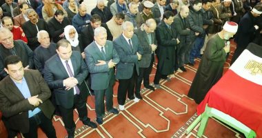 جنازة مهيبة بالمنوفية للواء عصام الخولى مساعد مدير أمن المنيا.. صور