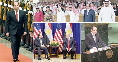 السيسى "صوت مصر" فى قارات الدنيا..  جولات شملت شملت إثيوبيا وسلطنة عمان والإمارات والمملكة العربية السعودية.. العالم يشيد بـ"صلابة مصر" واستعادة عافيتها اقتصاديا وأمنيا.. الزيارات خلقت توازناً بين الشرق والغرب