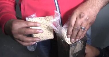 فيديو.. لحظة إحباط تهريب 500 ألف قرص من الكبتاجون المخدر 