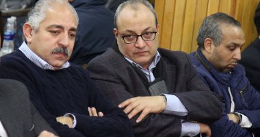 العامرى فاروق ممثلا عن الأهلى فى عزاء محمد السباعى