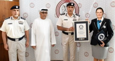 شرطة أبو ظبى تدخل موسوعة "جينيس" بأكبر  رسالة وفاء لـ "زايد الخير" 