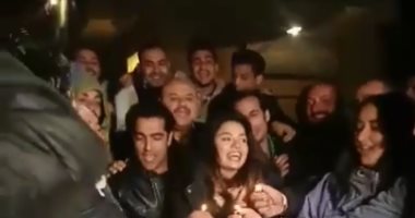 فيديو.. لوسى ومحمد عادل يحتفلان بعيد ميلاد الفنانة سهر الصايغ