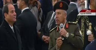  كامل الوزير يشرح للرئيس تفاصيل رحلة بناء كاتدرائية ميلاد المسيح.. فيديو