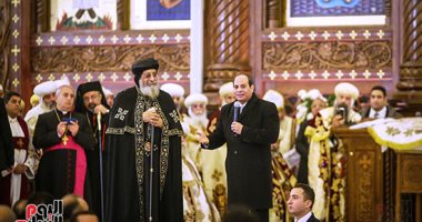 السيسى مهنئا الأقباط: عيد ميلاد مجيد ملؤه السلام والحب على قلب كل مصرى 