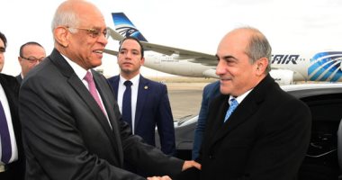 صور.. على عبد العال يلتقى رئيس مجلس النواب القبرصى ويودعه قبل مغادرته مصر