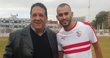 خالد بوطيب ينتظم فى مران الزمالك لأول مرة