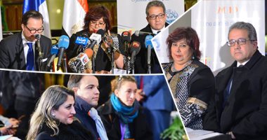 انطلاق فعاليات عام الثقافة المصرى الفرنسى.. إيناس عبدالدايم: الأنشطة المصرية تحت رعاية الرئيس.. السفير الفرنسى: قدمنا موقعا إلكترونيا لتغطية الأنشطة.. ووزير الآثار: عرض مقتنيات توت عنخ أمون بباريس لمدة 6 شهور