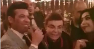 شاهد.. سمير صبرى يظهر فى حفل غنائى للفنان سعد الصغير
