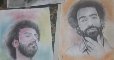 قارىء يصمم مجموعة بورتريهات لمحمد صلاح احتفالا بفوزه بأحسن لاعب فى أفريقيا