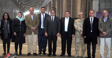 وزير الآثار يرافق وفد "إعلام البرلمان" لتفقد أعمال المتحف المصرى الكبير