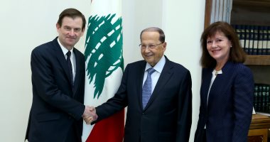 الرئيس اللبنانى لمسؤول أمريكى: نتمنى استئناف عملية ترسيم الحدود بالجنوب 