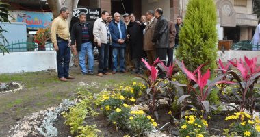 محافظ الجيزة يفتتح تطوير ميدان هيئة التدريس بمشاركة الأهالى بعد تنظيفه.. صور