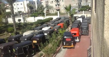 ضبط 53 توكتوك بدون تراخيص فى كفر سعد بدمياط
