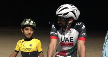 شاهد.. قادة أبو ظبى الشباب يشاركون فى فعاليات رياضية وسباق الدراجات