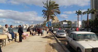 صور .. الطقس فى الأسكندرية الآن.. أجواء صافية وشمس ساطعة
