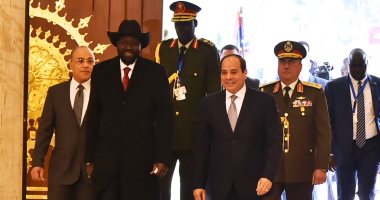 الرئيس السيسي فى مؤتمر صحفى مشترك مع "سيلفا كير": مصر حريصة على دعم استقرار وأمن شعب جنوب السودان.. العلاقات مع "جوبا" تشهد ازدهاراً غير مسبوق.. وسنظل السند والنصير لجهود الدولة