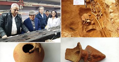  يوم الاكتشافات فى وزارة الآثار.. استخراج القطعة الـ 1000 من مركب خوفو الثانية.. وعملات ذهبية فى الوادى الجديد تعود لزمن قسطنطين الثانى..  وأفران وهياكل عظمية من العصر اليونانى والرومانى فى الإسكندرية.. صور 