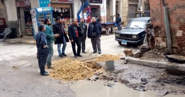 صور.. انهيار سور عقار بشرق الاسكندرية وهبوط أرضى غربا