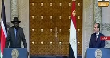السيسي: مصر حريصة على تقوية العلاقات مع جنوب السودان ودعم استقراره