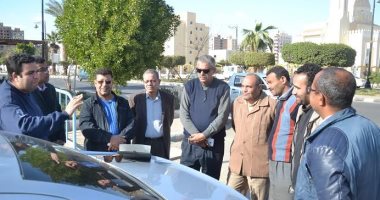 صور.. نائب محافظ السويس يتفقد محيط الاستادات استعدادًا لأمم أفريقيا